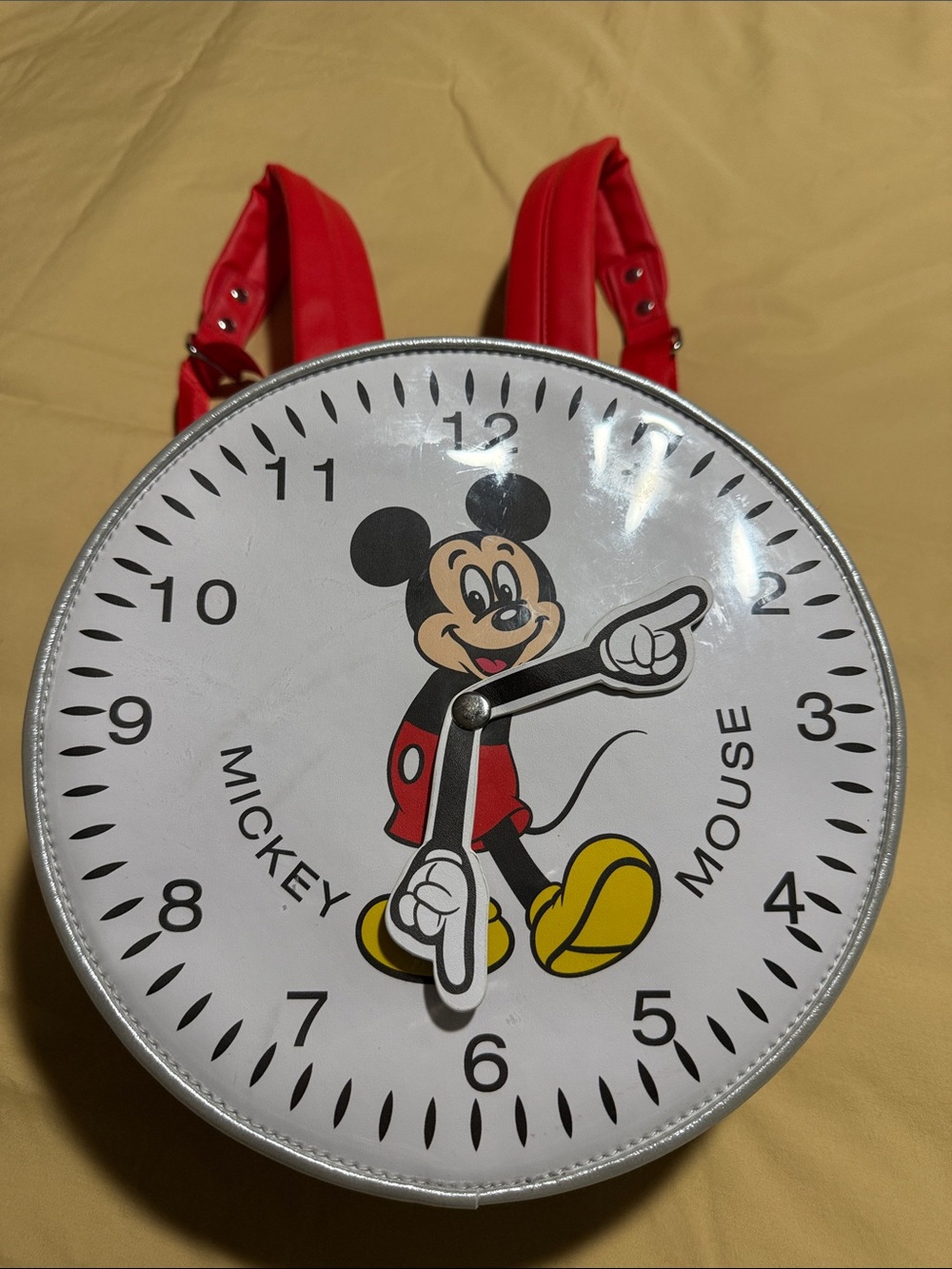 Disney Mickey Mouse Round Clock-Face Backpack